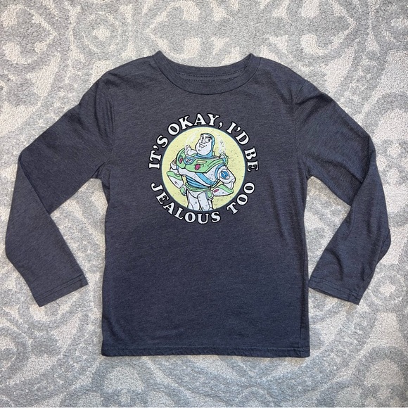 Disney Other - Disney Buzz Lightyear Long Sleeve Shirt - Dark Gray